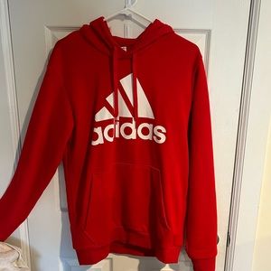 Adidas Red hoodie, size medium